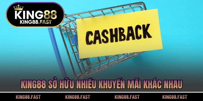 KING88 sở hữu nhiều khuyến mãi khác nhau